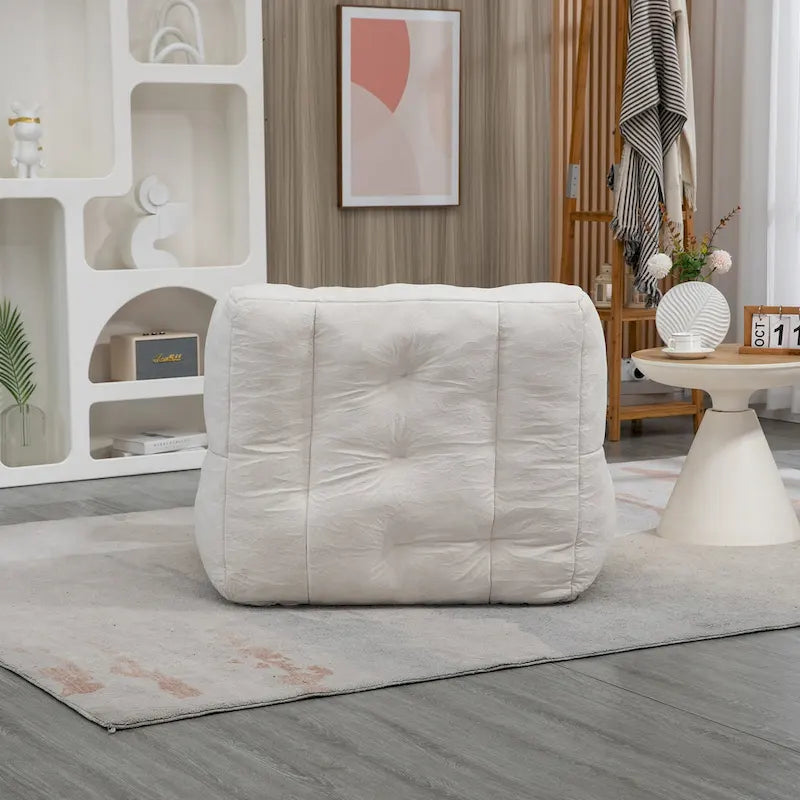 Poltrona moderna da salotto per adulti con memory foam ad alta densità e 1 pouf, per casa, camera da letto e sala lettura