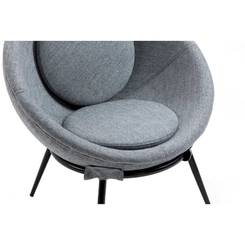 Poltroncina d'accento in stile nordico minimalista