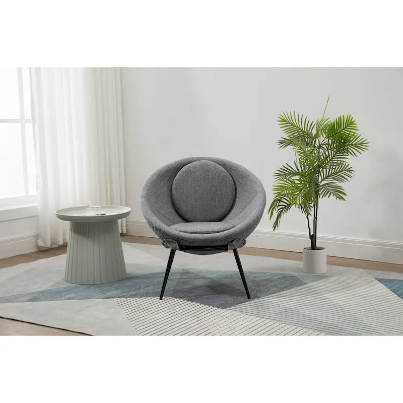 Poltroncina d'accento in stile nordico minimalista
