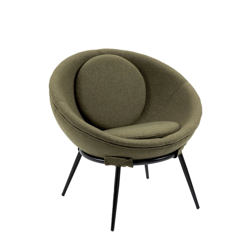 Poltroncina d'accento in stile nordico minimalista