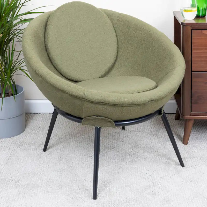 Poltroncina d'accento in stile nordico minimalista