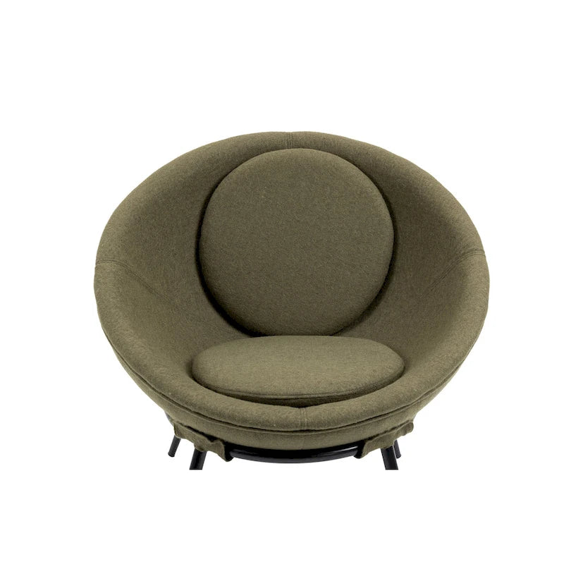 Poltroncina d'accento in stile nordico minimalista