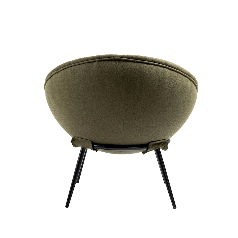 Poltroncina d'accento in stile nordico minimalista