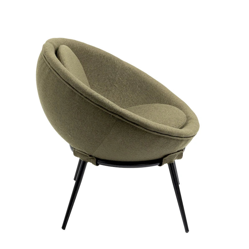Poltroncina d'accento in stile nordico minimalista