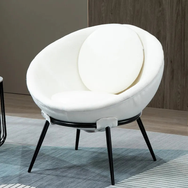Poltroncina d'accento in stile nordico minimalista