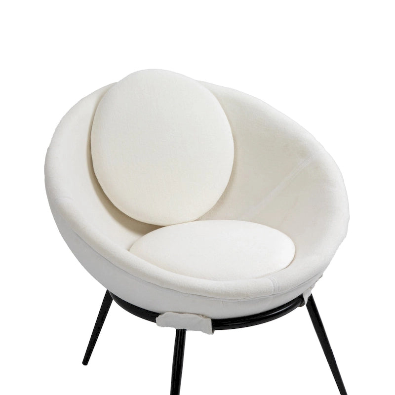 Poltroncina d'accento in stile nordico minimalista