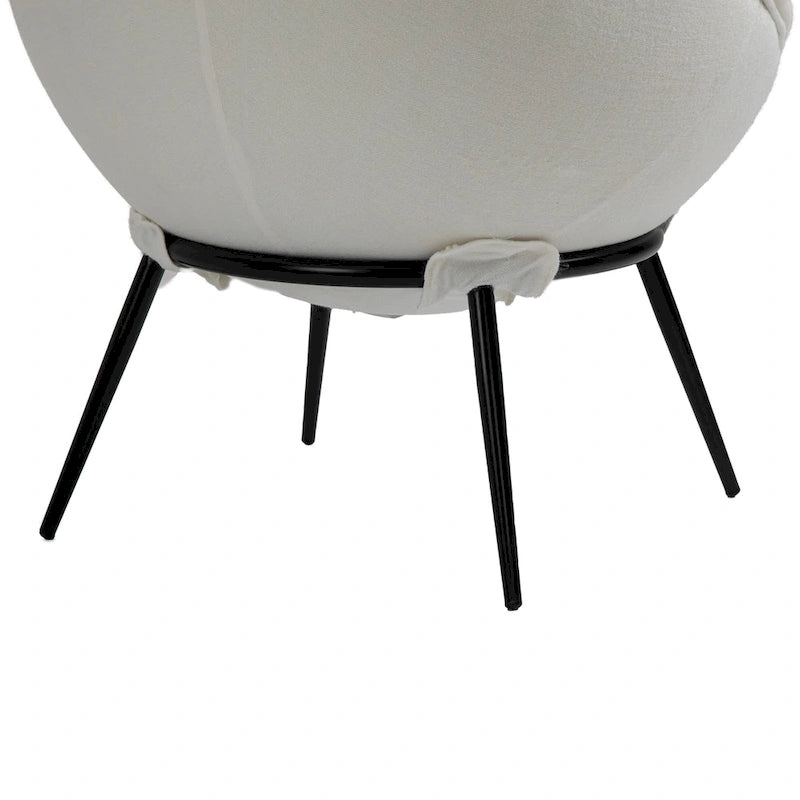 Poltroncina d'accento in stile nordico minimalista