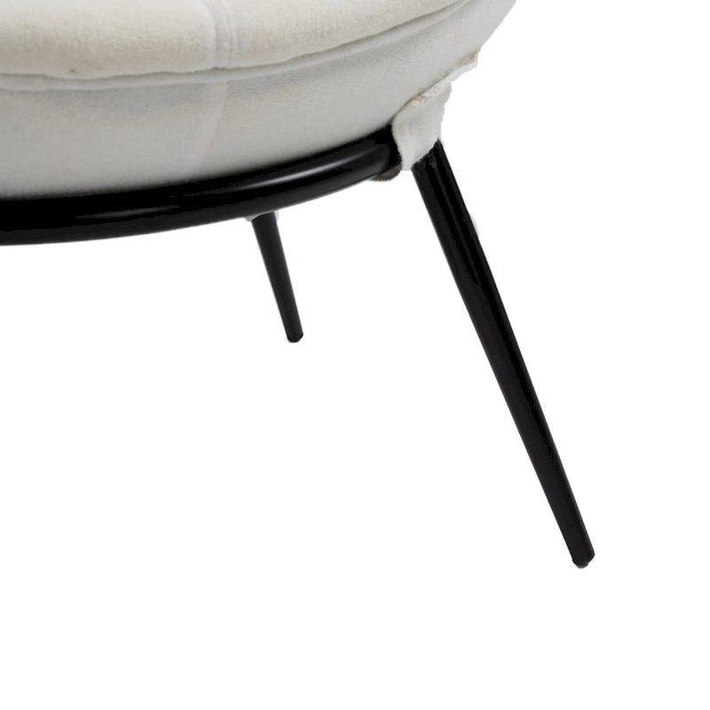 Poltroncina d'accento in stile nordico minimalista
