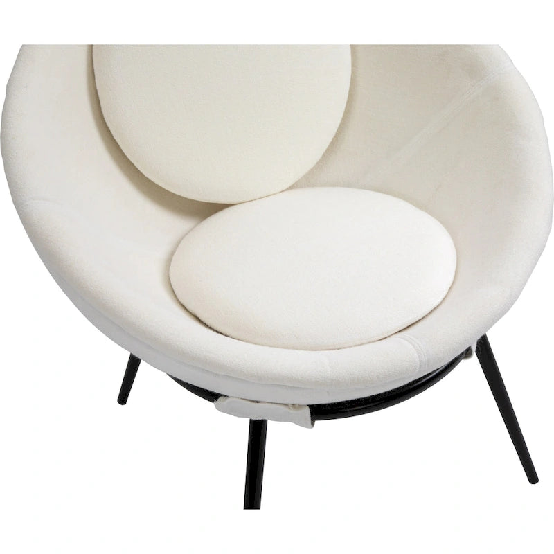 Poltroncina d'accento in stile nordico minimalista