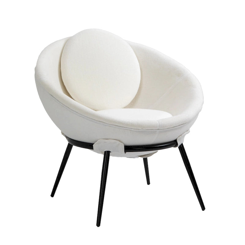 Poltroncina d'accento in stile nordico minimalista