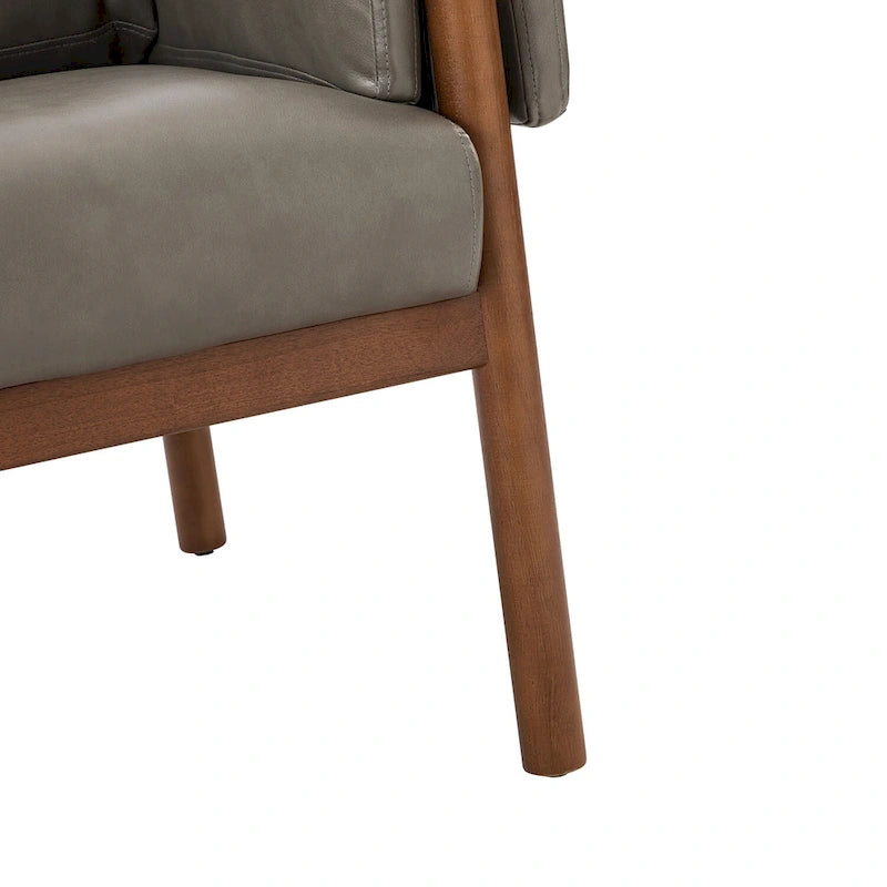Comoda poltrona lucida da soggiorno con base in legno massello, set da 2