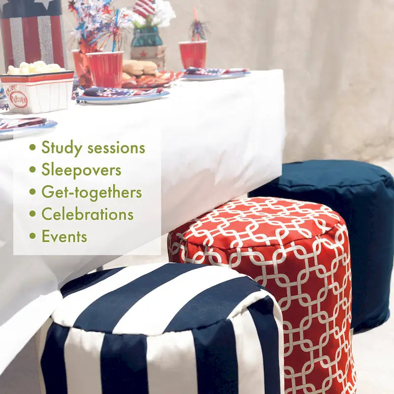 Pouf da interno della collezione 16 L x 16 W x 17 H