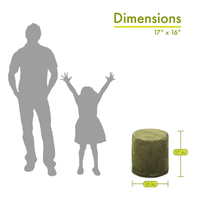 Pouf da interno della collezione 16 L x 16 W x 17 H