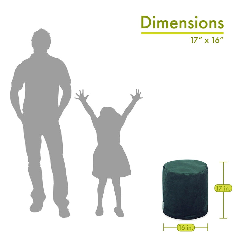 Pouf da interno della collezione 16 L x 16 W x 17 H