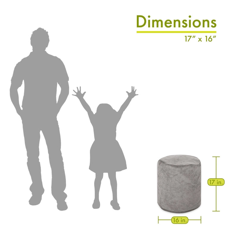 Pouf da interno della collezione 16 L x 16 W x 17 H