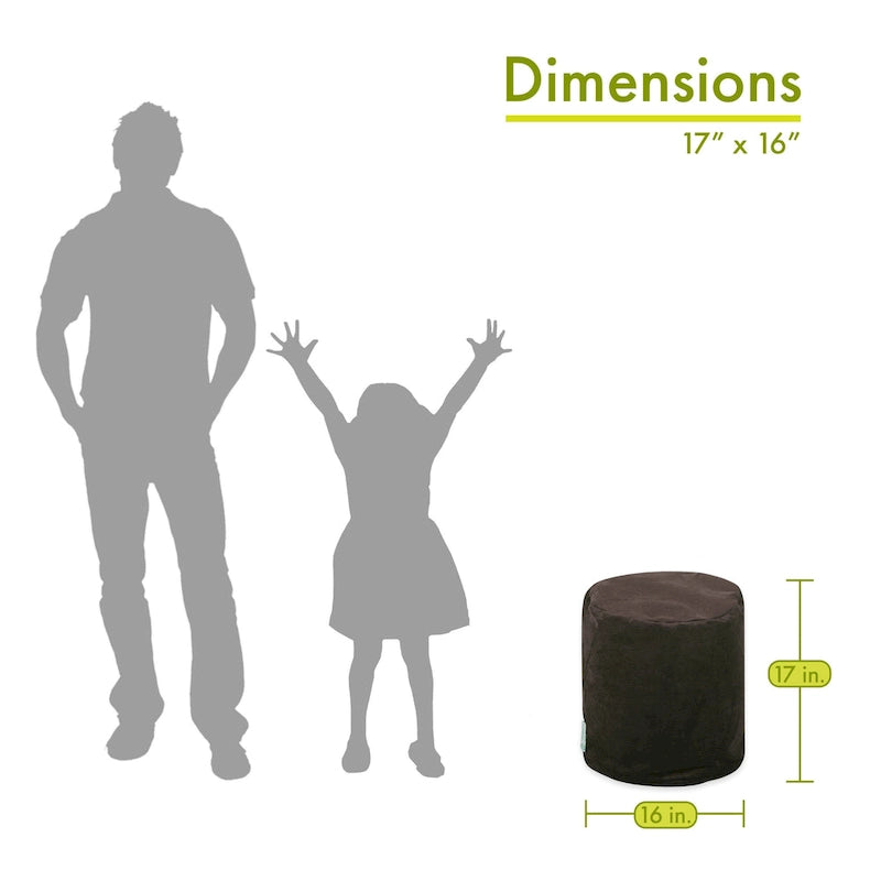 Pouf da interno della collezione 16 L x 16 W x 17 H