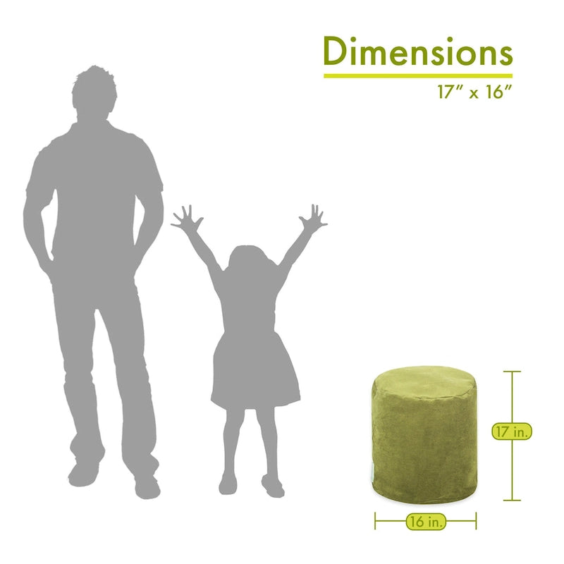 Pouf da interno della collezione 16 L x 16 W x 17 H