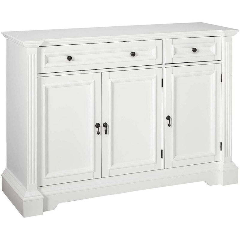 Credenza buffet bianca con ante a vetri