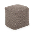 Pouf cubico in cotone fatto a mano