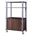 Carrello portaoggetti con ruote e supporto per microonde - 23.5 x 15.5 x 38.5 (L x W x H)