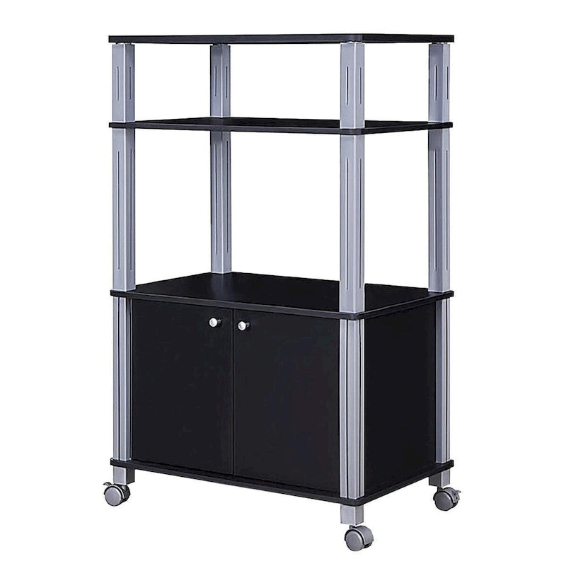 Carrello portaoggetti con ruote e supporto per microonde - 23.5 x 15.5 x 38.5 (L x W x H)