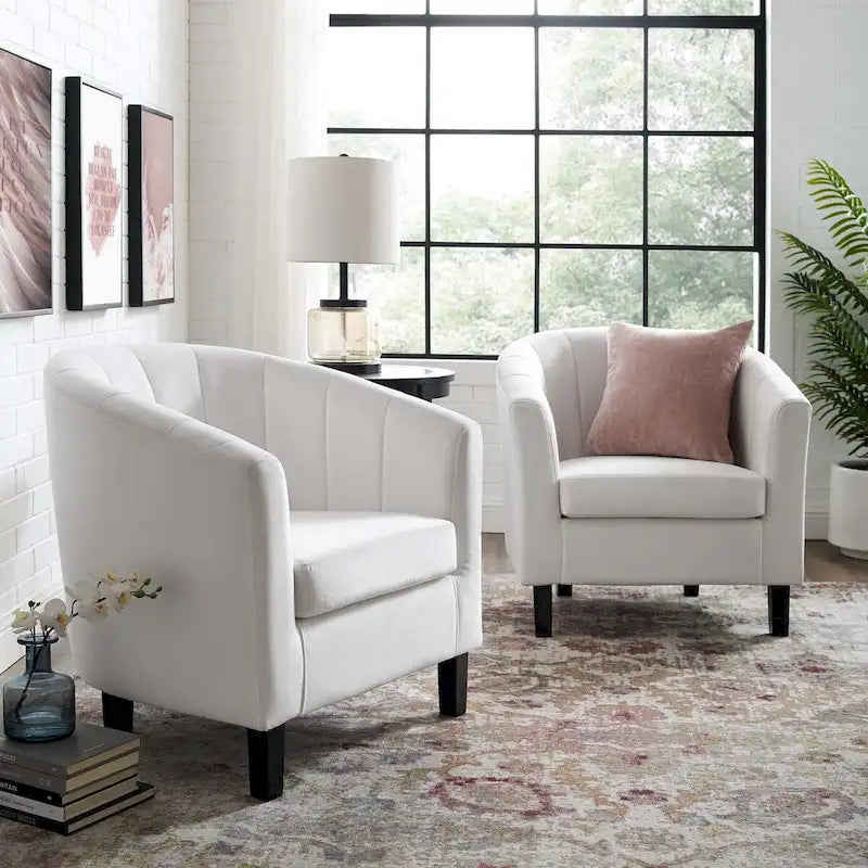 Aksamitny fotel z pikowaniem kanałowym (zestaw 2 szt.)