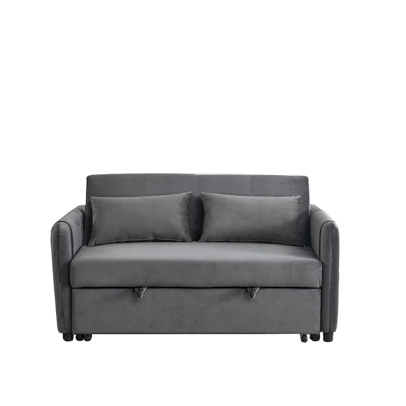 Divano letto matrimoniale in velluto versatile 3 in 1