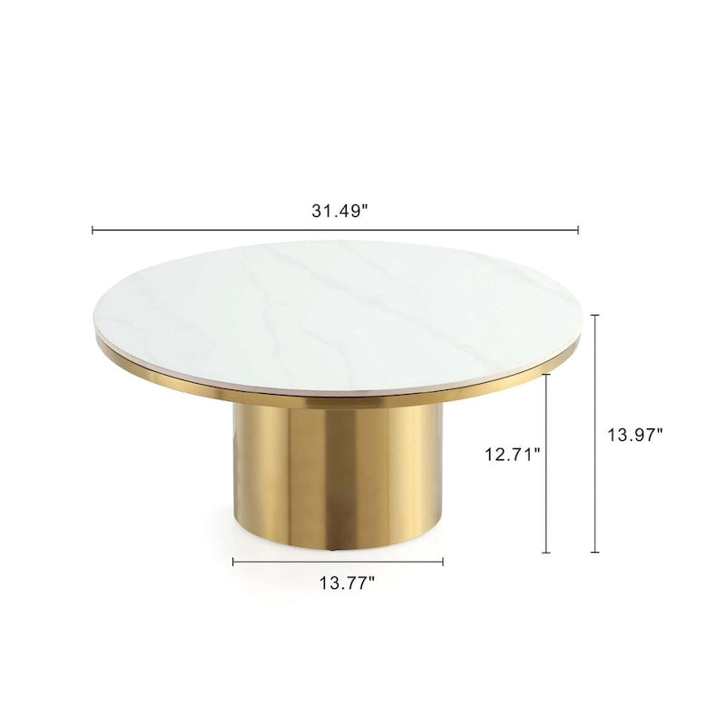 Tavolino da salotto moderno in stile nordico minimalista
