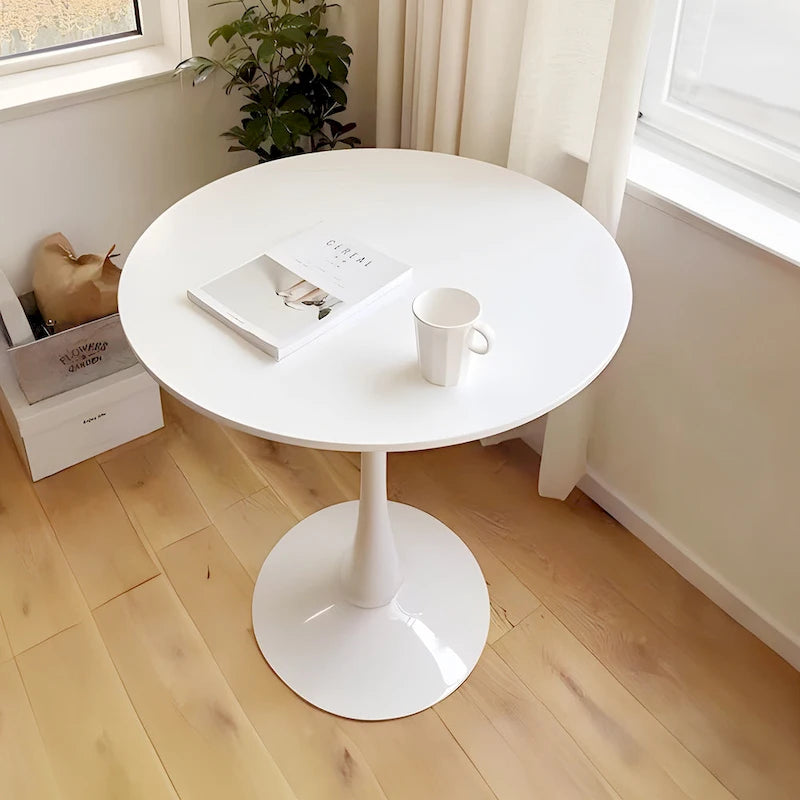 Tavolo da pranzo rotondo a tulipano di metà secolo da 31.5 per 4 persone