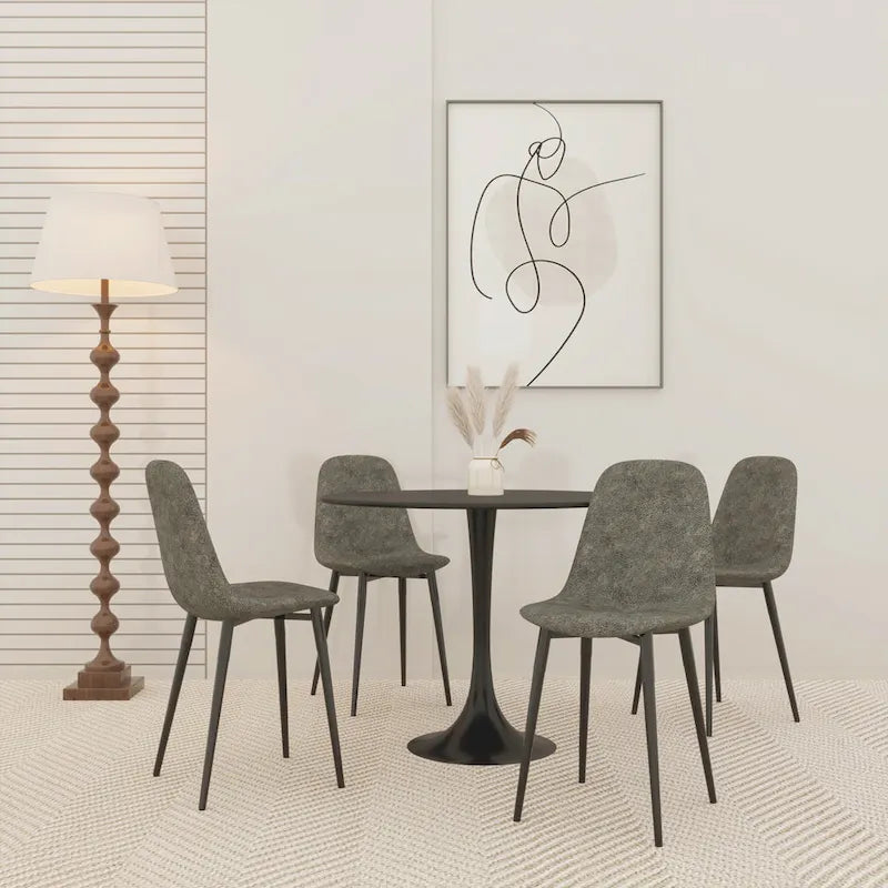 Tavolo da pranzo rotondo a tulipano di metà secolo da 31.5 per 4 persone