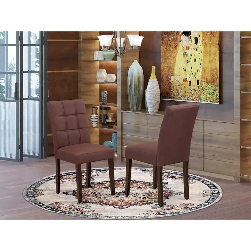 Sedie da pranzo in stile nordico, set da 2 (opzioni di colore e tessuto)