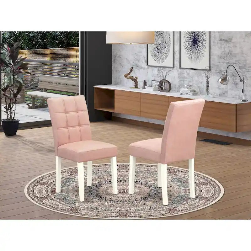 Sedie da pranzo in stile nordico, set da 2 (opzioni di colore e tessuto)