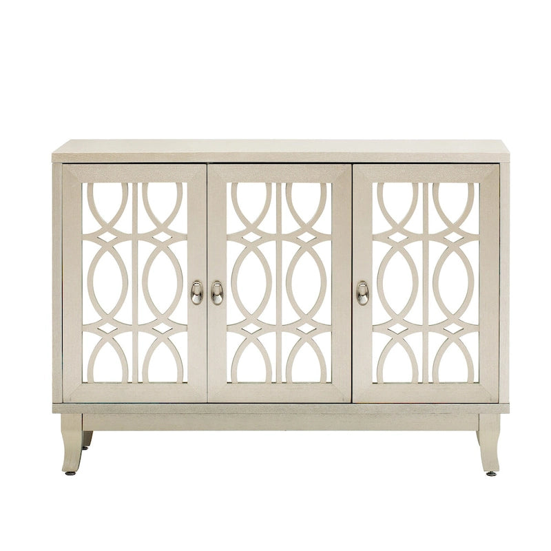 Credenza con mobile buffet a 3 ante a specchio