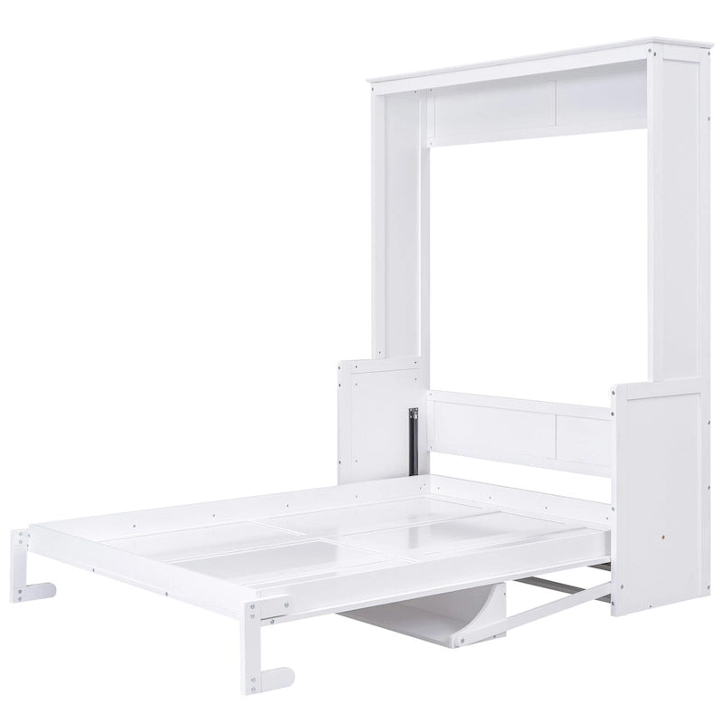 Letto a scomparsa in stile nordico minimalista con ripiano