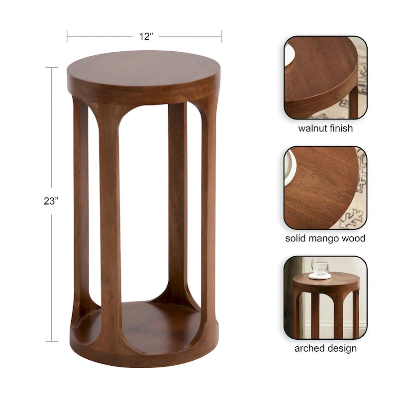 Tavolino da appoggio in stile moderno in legno