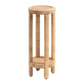 Tavolino da appoggio in rattan in stile moderno - 9x9x22