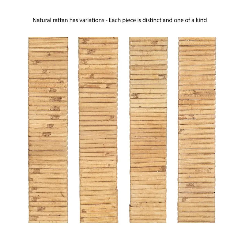 Tavolino da appoggio in rattan in stile moderno - 9x9x22