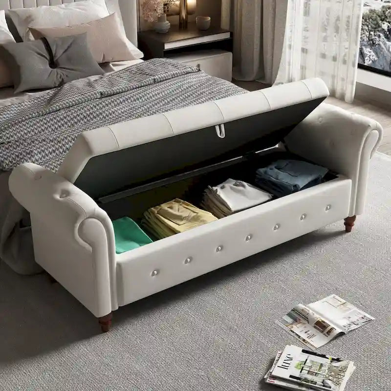 Pouf panca con contenitore