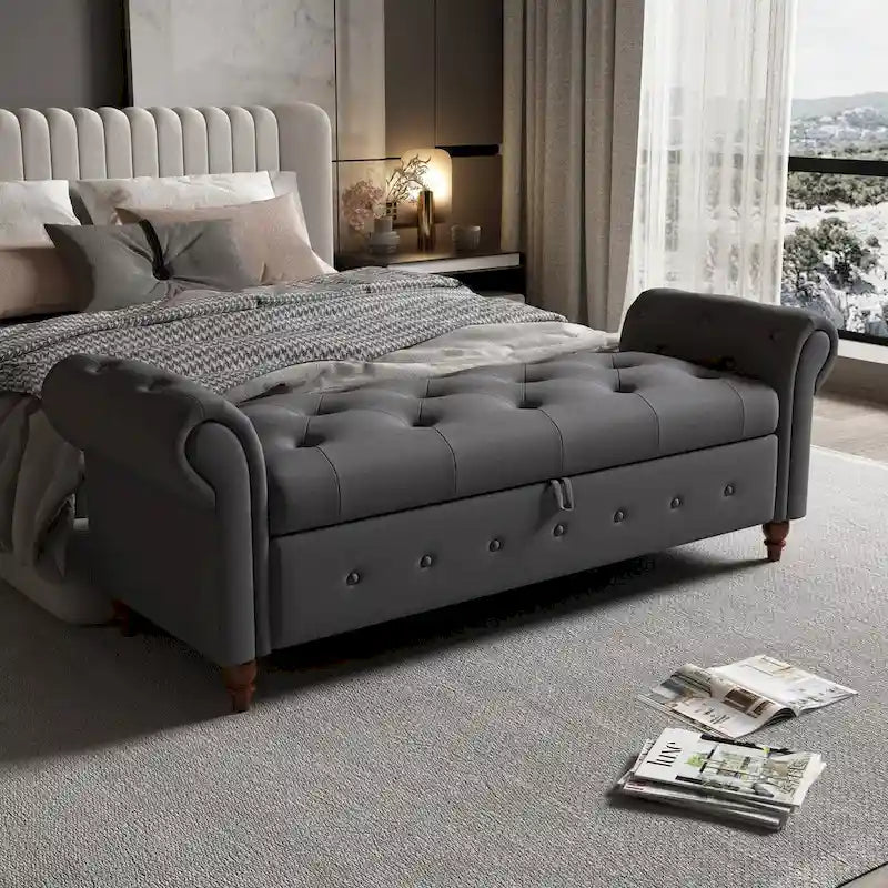 Pouf panca con contenitore