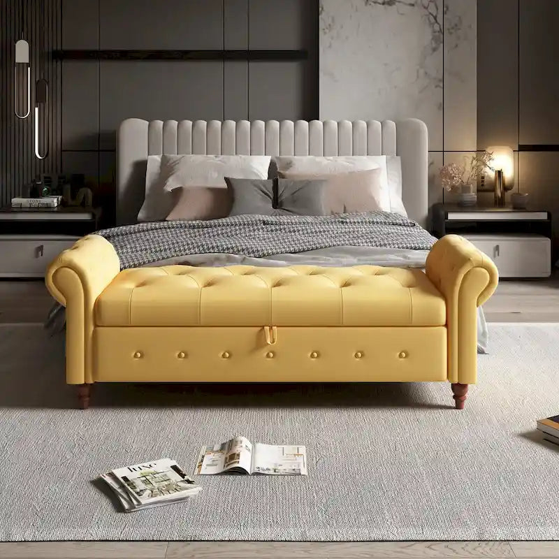 Pouf panca con contenitore