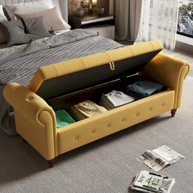 Pouf panca con contenitore