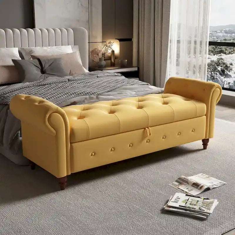 Pouf panca con contenitore