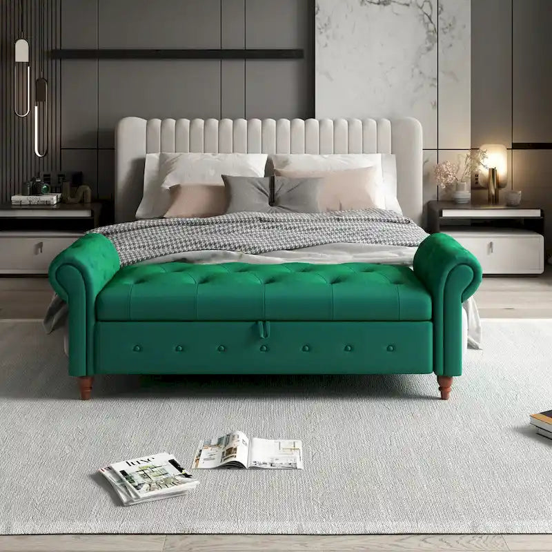 Pouf panca con contenitore