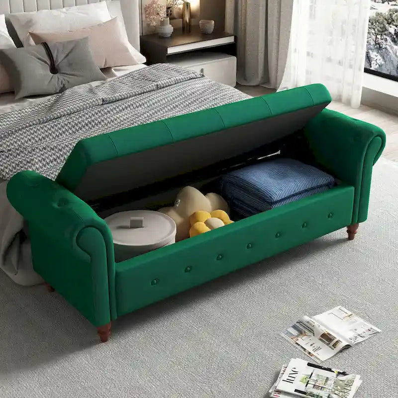 Pouf panca con contenitore