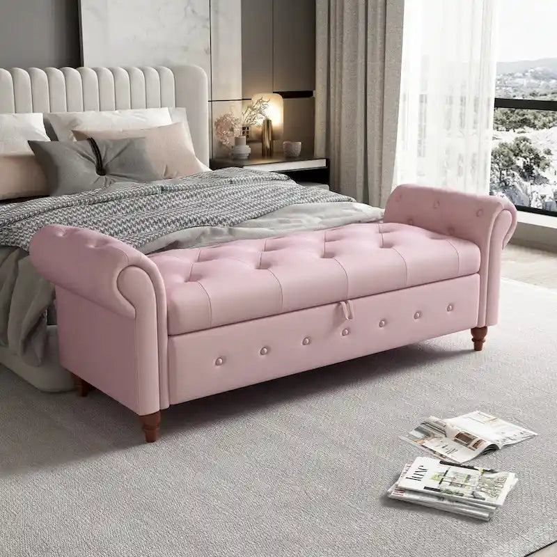 Pouf panca con contenitore
