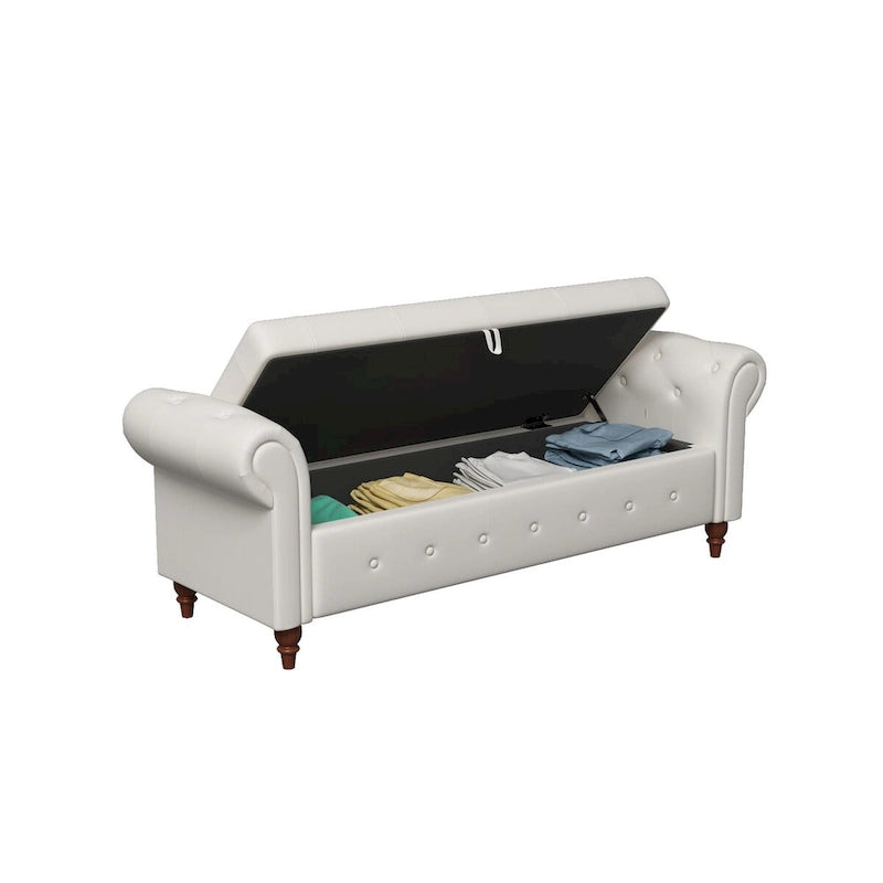 Pouf panca con contenitore