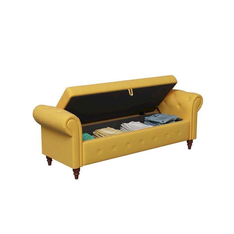 Pouf panca con contenitore